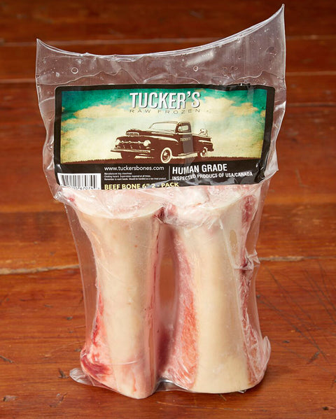 Tucker's Raw Frozen Beef Marrow Bone 6" 2 Pack