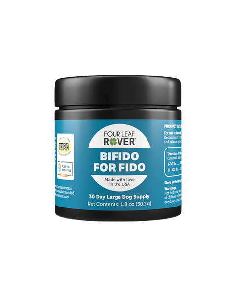 Four Leaf Rover Bifido for Fido Gut Health Supplement for Dogs 1.77oz