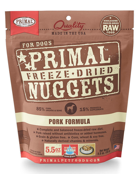 Primal Canine Freeze-Dried Pork Nuggets 5.5oz