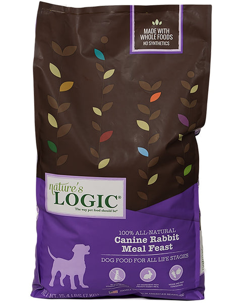 Nature’s Logic Rabbit Meal Feast Dry Dog Food 4.4lb