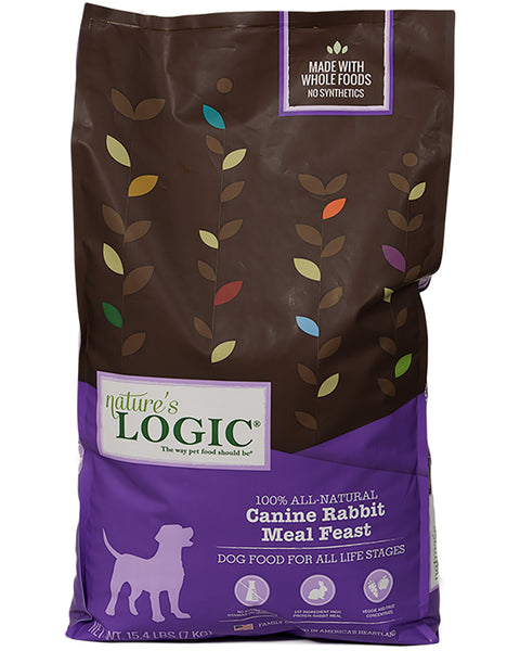 Nature’s Logic Rabbit Meal Feast Dry Dog Food 25lb