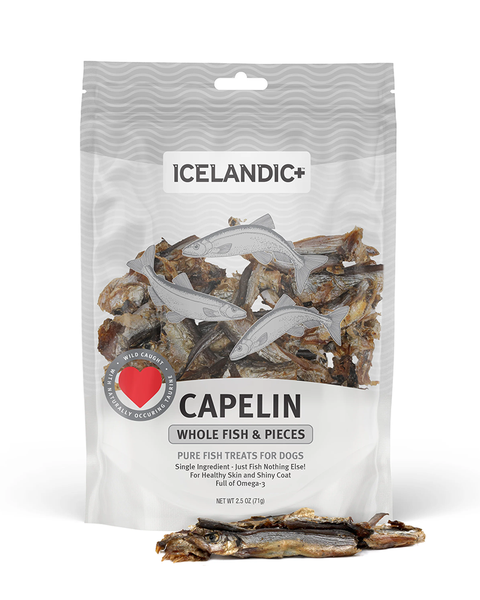 Icelandic+ Capelin Whole Fish & Pieces Dog Treats 2.5oz