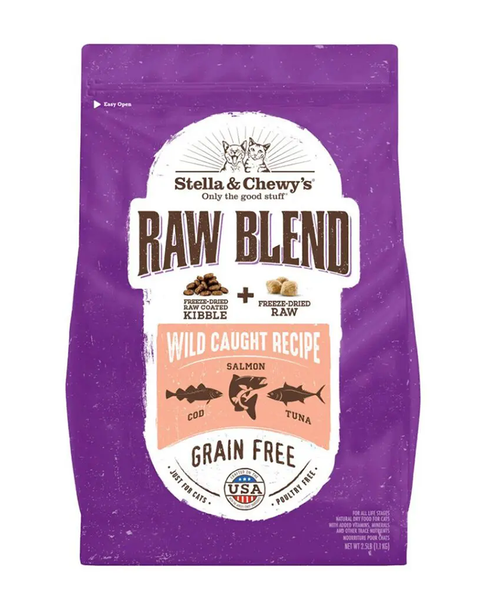 Stella & Chewy's Raw Blend Kibble Wild Caught Dry Cat Food 5lb