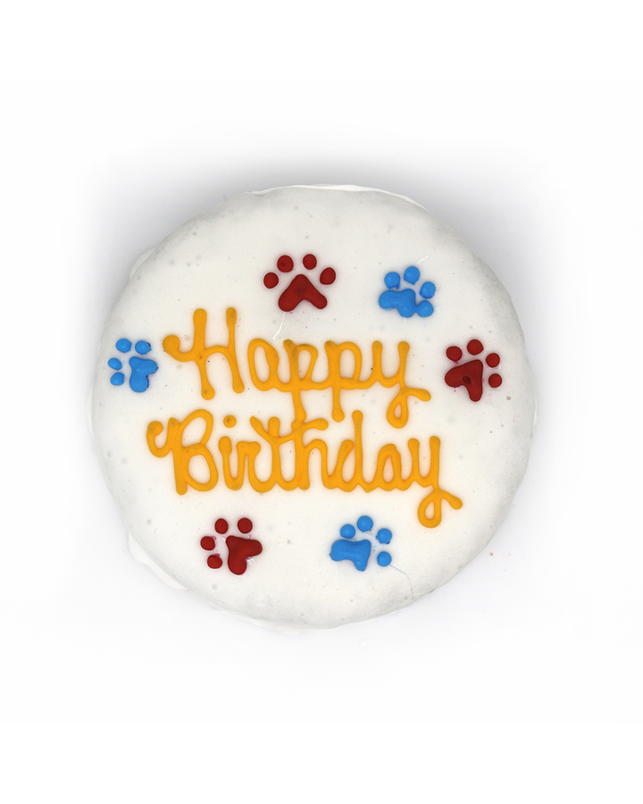 Petlingo Celebration Happy Birthday Chewy Peanut Butter Dog Cake