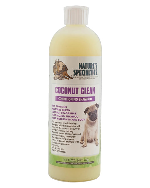 Nature's Specialties Coconut Clean Shampoo for Dogs & Cats 16oz