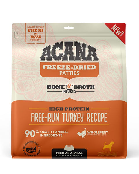 Acana Freeze-Dried Dog Food - Free-Run Turkey Patties 14oz