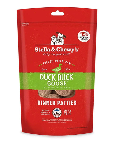 Stella & Chewy’s Freeze-Dried Duck Goose Dinner Patties for Dogs 5.5oz