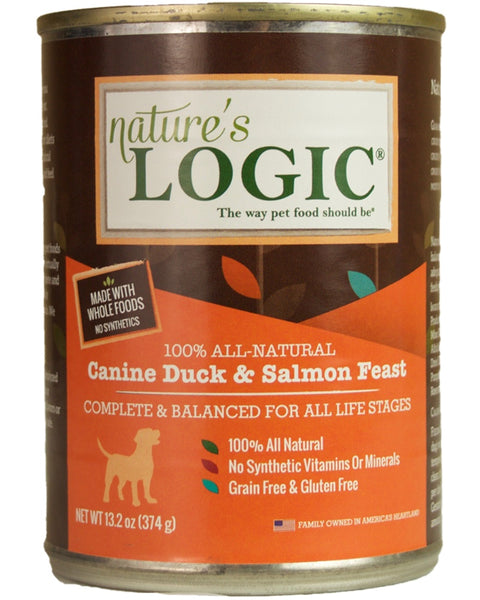 Nature’s Logic Canine Duck & Salmon Feast Wet Dog Food 13.2 oz
