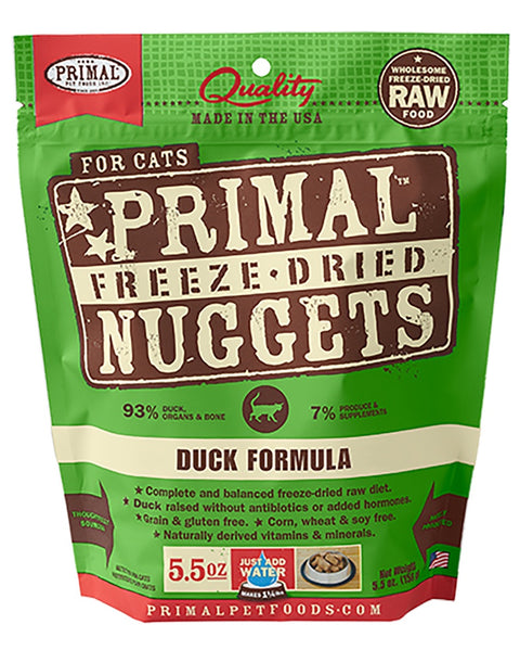 Primal Feline Freeze-Dried Duck Nuggets 5.5oz