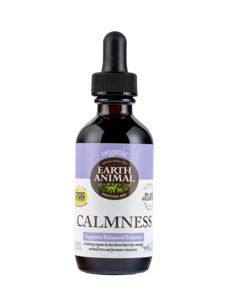 Earth Animal Herbal Remedies Calmness for Dogs & Cats  2oz