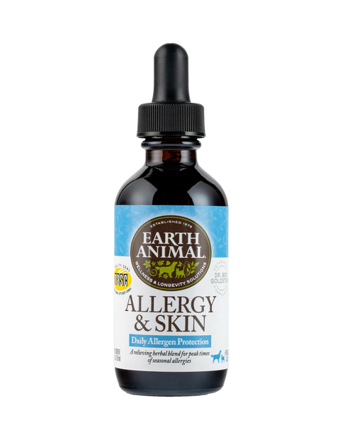 Earth Animal Herbal Remedies Allergy & Skin for Dogs & Cats 2oz