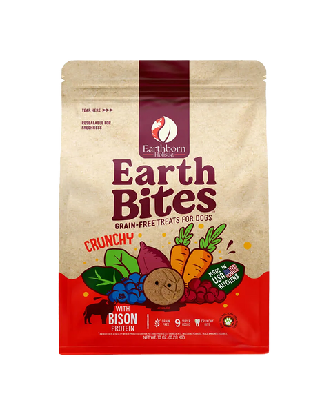 Earthborn Holistic EarthBites Bison Meal Crunchy Dog Treats