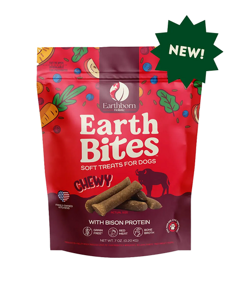 Earthborn Holistic EarthBites Chewy Grain-Free Dog Treats - Bison 7oz