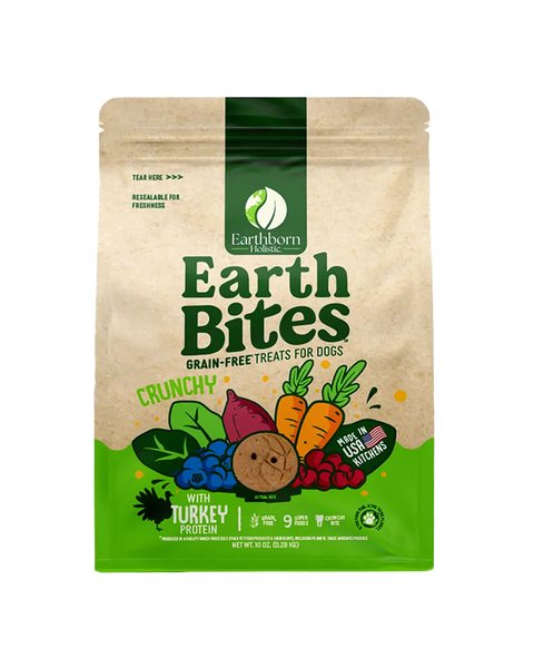 Earthborn Holistic EarthBites Turkey Meal Crunchy Dog Treats