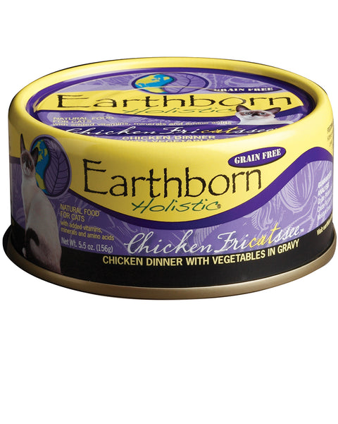 Earthborn Holistic Chicken Fricatssee 5.5oz Grain-Free Cat Canned Food