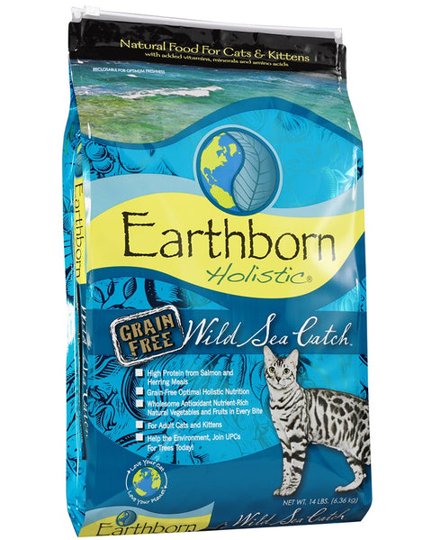 Earthborn Holistic Grain-Free Wild Sea Catch Dry Cat Food 14lb