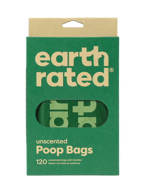 Earth Rated Easy-Tie Handle Poop Bags - Unscented 120 Bags