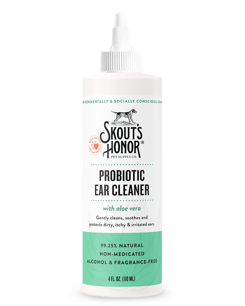 Skout's Honor Probiotic Ear Cleaner for Dogs & Cats 4oz