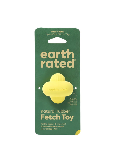 Earth Rated Yellow Fetch Dog Toy - Small 2"