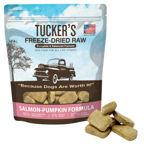 Tuckers Salmon & Pumpkin Freeze-Dried Dog Food 14oz
