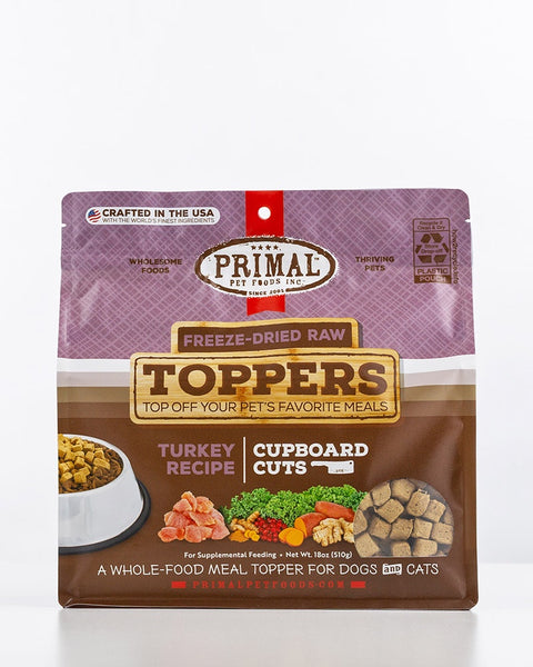 Primal Cupboard Cuts Freeze-Dried Raw Toppers - Turkey Recipe 3.5oz