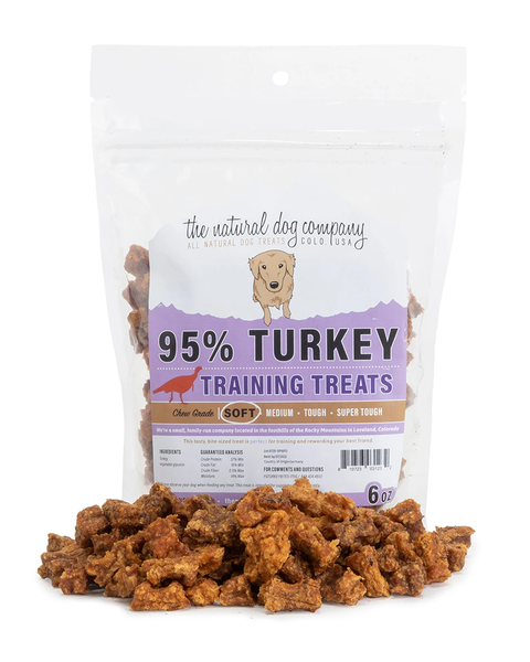 Tuesday's Natural Dog Company 95% Turkey Training Bites 6oz