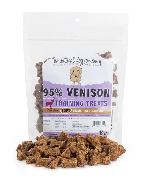 Tuesday's Natural Dog Company 95% Venison Training Bites 6oz