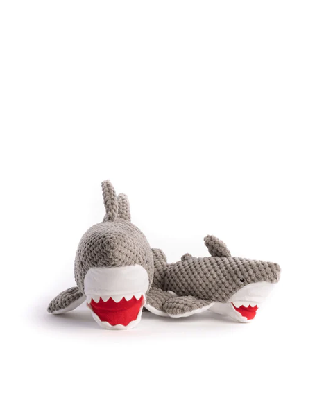 FabDog Floppy Shark Plush Dog Toy