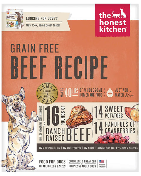 The Honest Kitchen Dehydrated Grain-Free Beef Dog Food 10lb