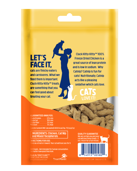 Cluck Kitty Kitty Freeze-Dried Chicken Cat Treats 0.75oz