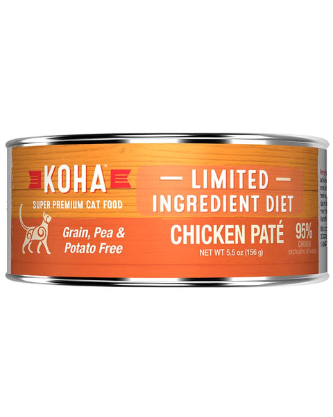 Koha Limited Ingredient Chicken Paté Wet Cat Food 5.5oz