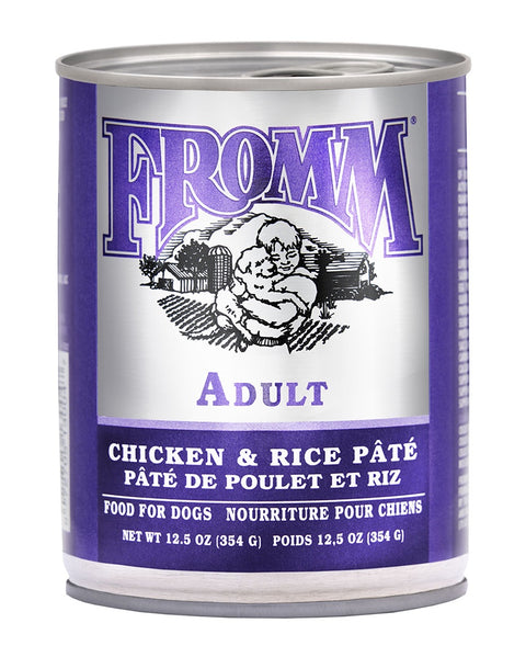 Fromm Classic Adult Chicken & Rice Pate Wet Dog Food 12.5oz