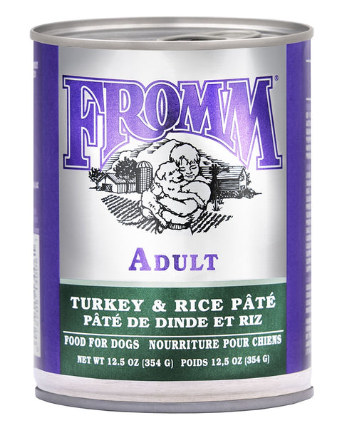 Fromm Classic Adult Turkey & Rice Pate Wet Dog Food 12oz