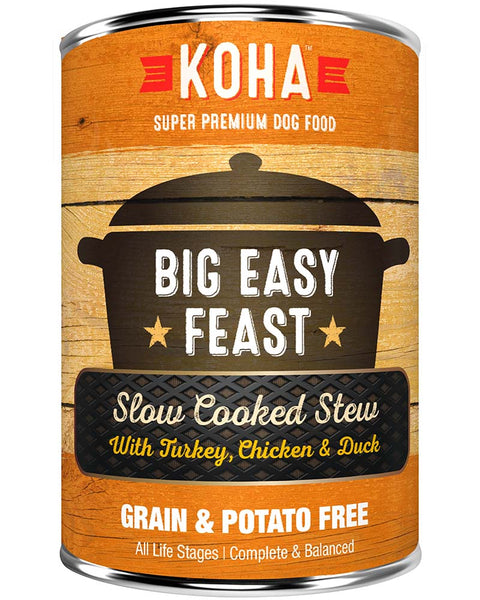 Koha Big Easy Feast Slow Cooked Stew Wet Dog Food 12.7oz