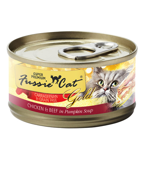 Fussie Cat Gold Chicken & Beef Wet Cat Food 2.82oz