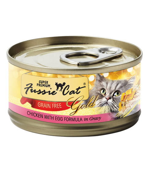 Fussie Cat Gold Chicken with Egg Wet Cat Food 2.82oz