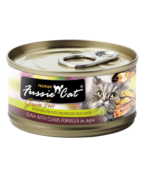 Fussie Cat Tuna with Clams Canned Cat Food 2.82oz
