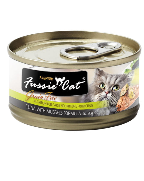 Fussie Cat Tuna with Mussels Wet Cat Food 5.5oz