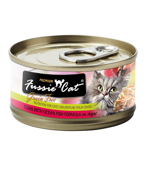 Fussie Cat Tuna with Ocean Fish Wet Cat Food 2.82oz