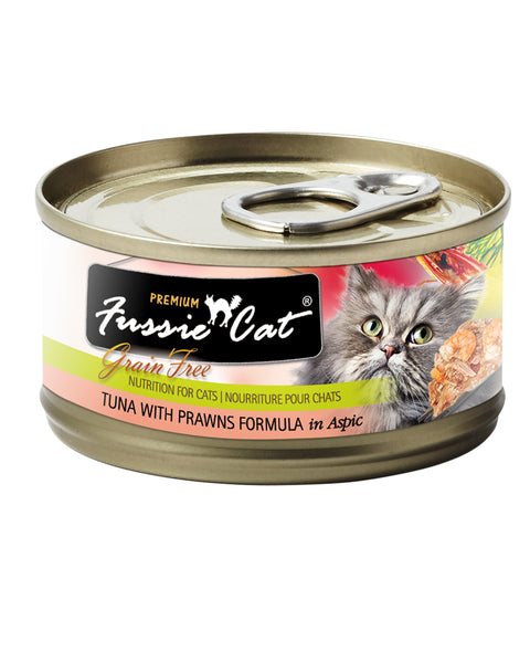 Fussie Cat Tuna with Prawns Canned Cat Food 2.82oz