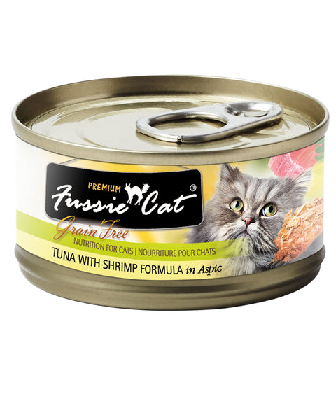 Fussie Cat Tuna with Shrimp Wet Cat Food 2.82oz