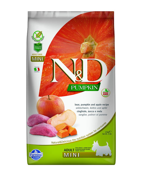 Farmina N&D Pumpkin Boar & Apple Adult Mini Dry Dog Food 5.5lb