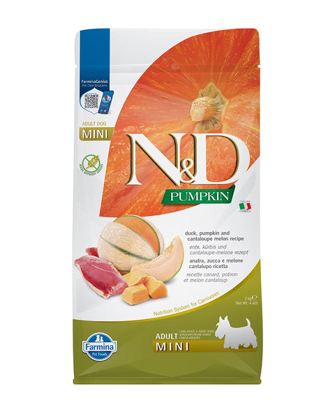 Farmina N&D Pumpkin Duck & Cantaloupe Mini Adult Dry Dog Food 4.4lb