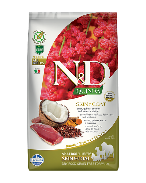 Farmina N&D Quinoa Skin & Coat Duck Mini Adult Dry Dog Food 5.5lb