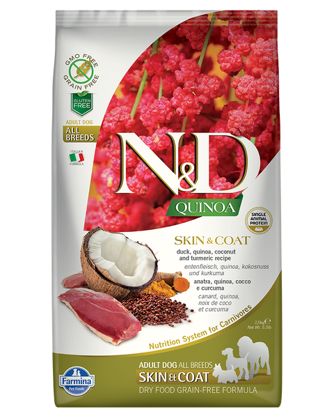 Farmina N&D Quinoa Skin & Coat Duck Adult Dry Dog Food 15.4lb