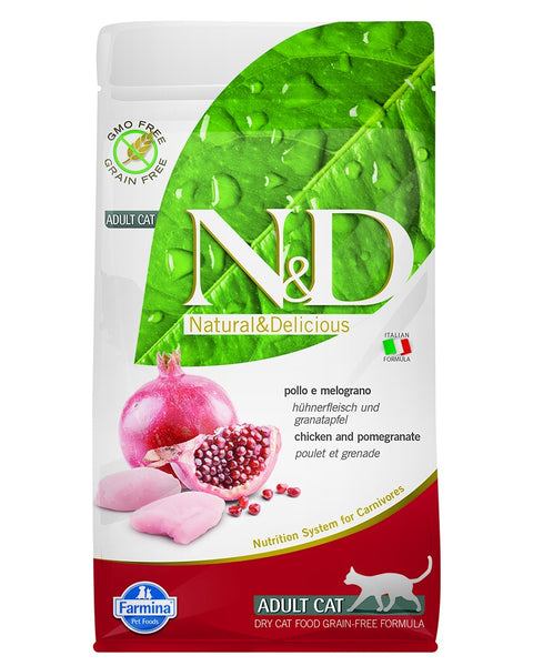 Farmina N&D Prime Chicken & Pomegranate Adult Dry Cat Food 11lb