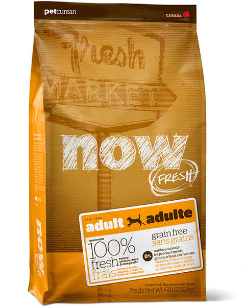 Petcurean Now Fresh Grain-Free Adult Dog Food 22lb