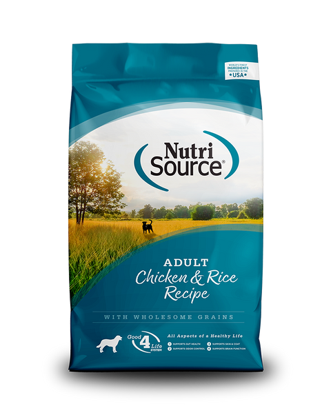 NutriSource Adult Chicken & Rice Dry Dog Food 15lb