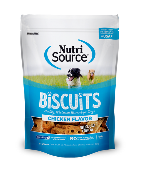NutriSource Biscuits - Chicken Flavored Dog Treats 14oz