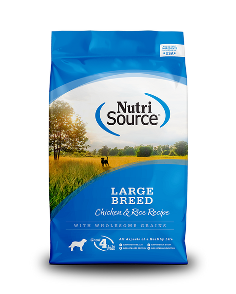 NutriSource Large Breed Chicken & Rice Dry Dog Food 26lb